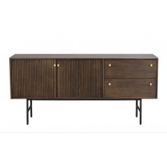 ROWICO Clearbrook sideboard 160 brown oak/black metal